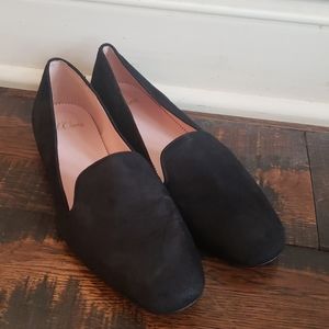 - J Crew Suede smoking slippers H5523 flats shoes